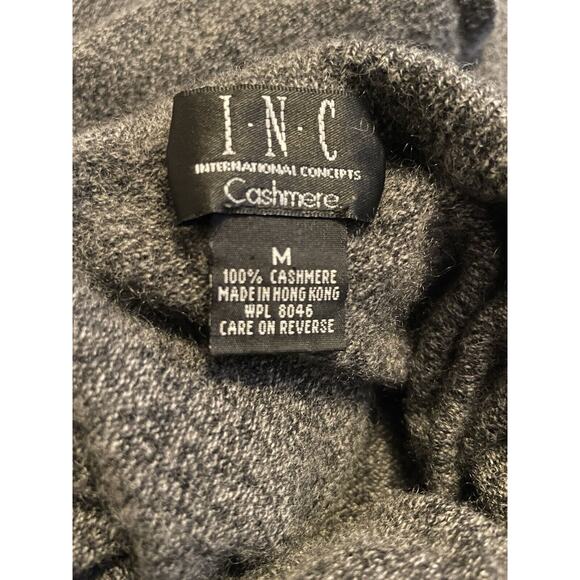 INC International Concepts 100% Cashmere 3/4 Sleeve Turtleneck Sweater, Women' M - Picture 3 of 5